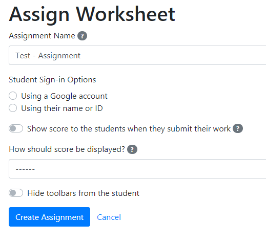 How to create free auto-scoring interactive worksheets